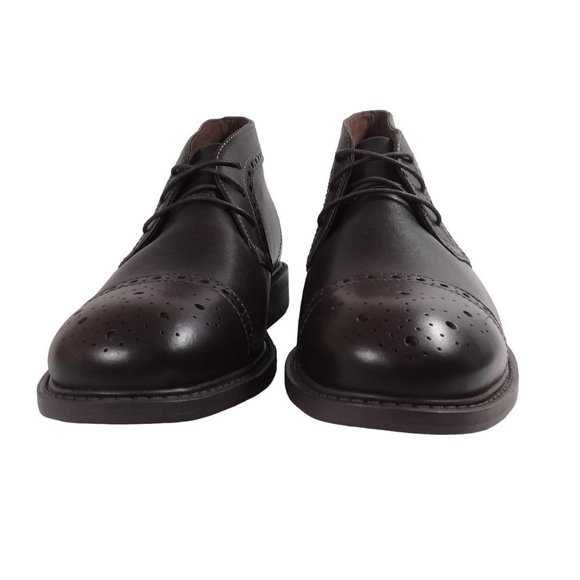 Dunham Men's NEW Gavin-Dun Brown Wingtip Round Toe Leather Chukka Boot Size 8 4E - Picture 7 of 12